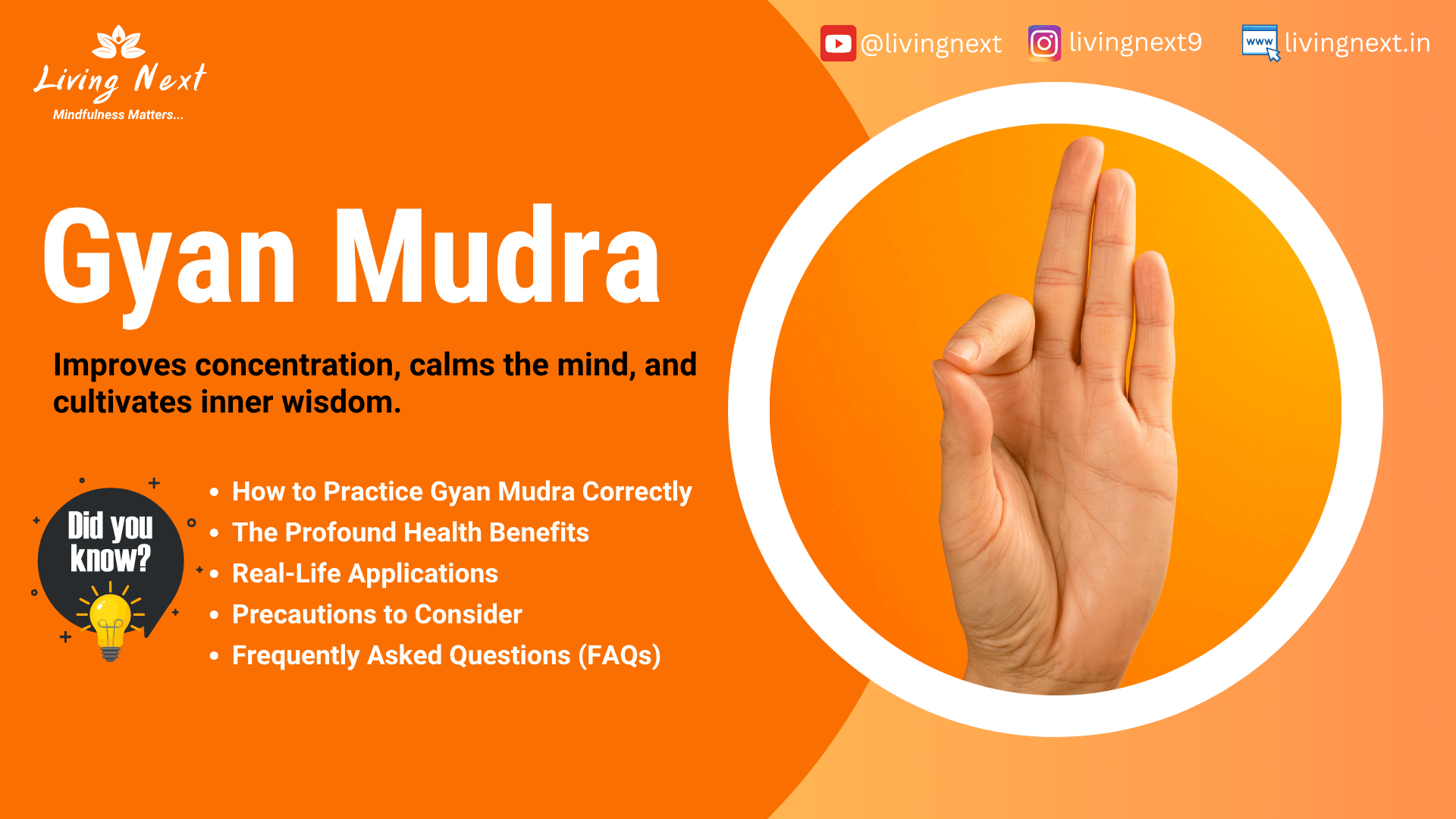 How to do Gyam Mudra and benefits
